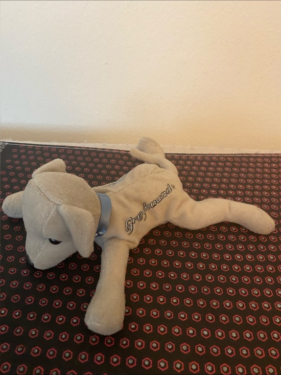Greyhound Other - Greyhound Plush Dog with Embroidered Logo